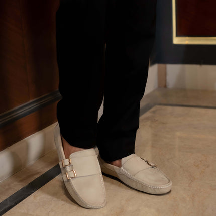 BEIGE SUEDE MOCCASIN