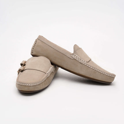 BEIGE SUEDE MOCCASIN