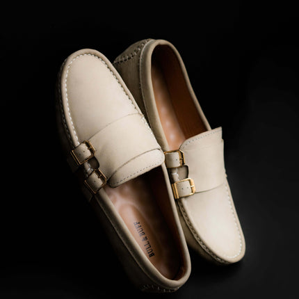 BEIGE SUEDE MOCCASIN