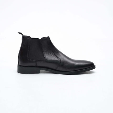 CLASSIC BLACK CALF LEATHER CHELSEA BOOTS