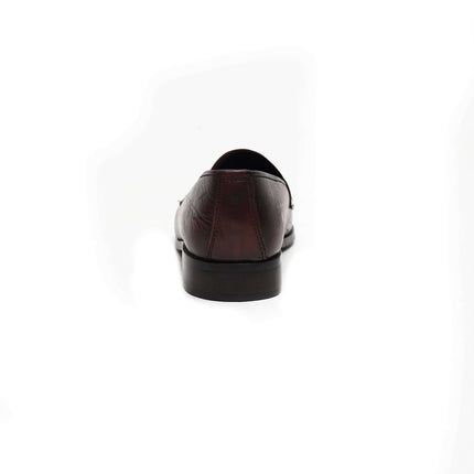 DARK BROWN CALF LEATHER PENNY LOAFERS