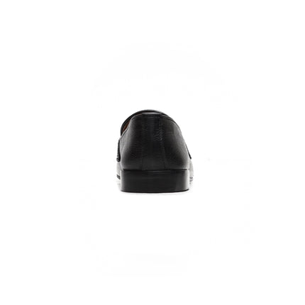 CLASSIC BLACK CALF LEATHER MONK STRAP LOAFERS