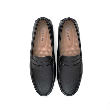CLASSIC BLACK MOCCASIN PENNY LOAFERS