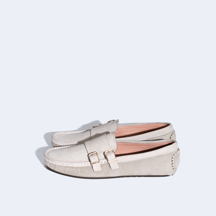 BEIGE SUEDE MOCCASIN